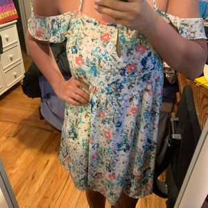 Brand New, With Tags Olivaceous Floral Mini Dress